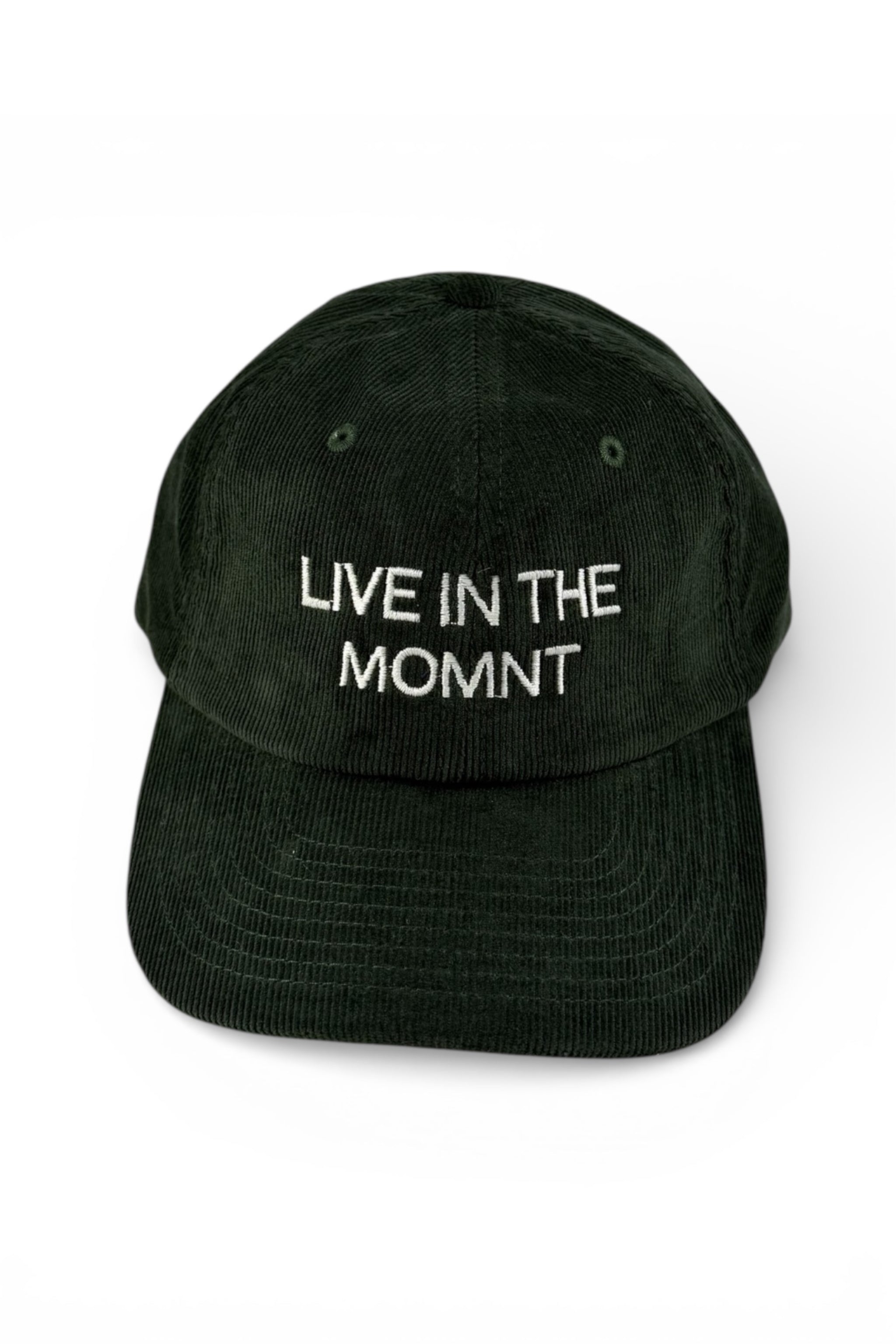 Olive Corduroy Cap | LIVE IN THE MOMNT