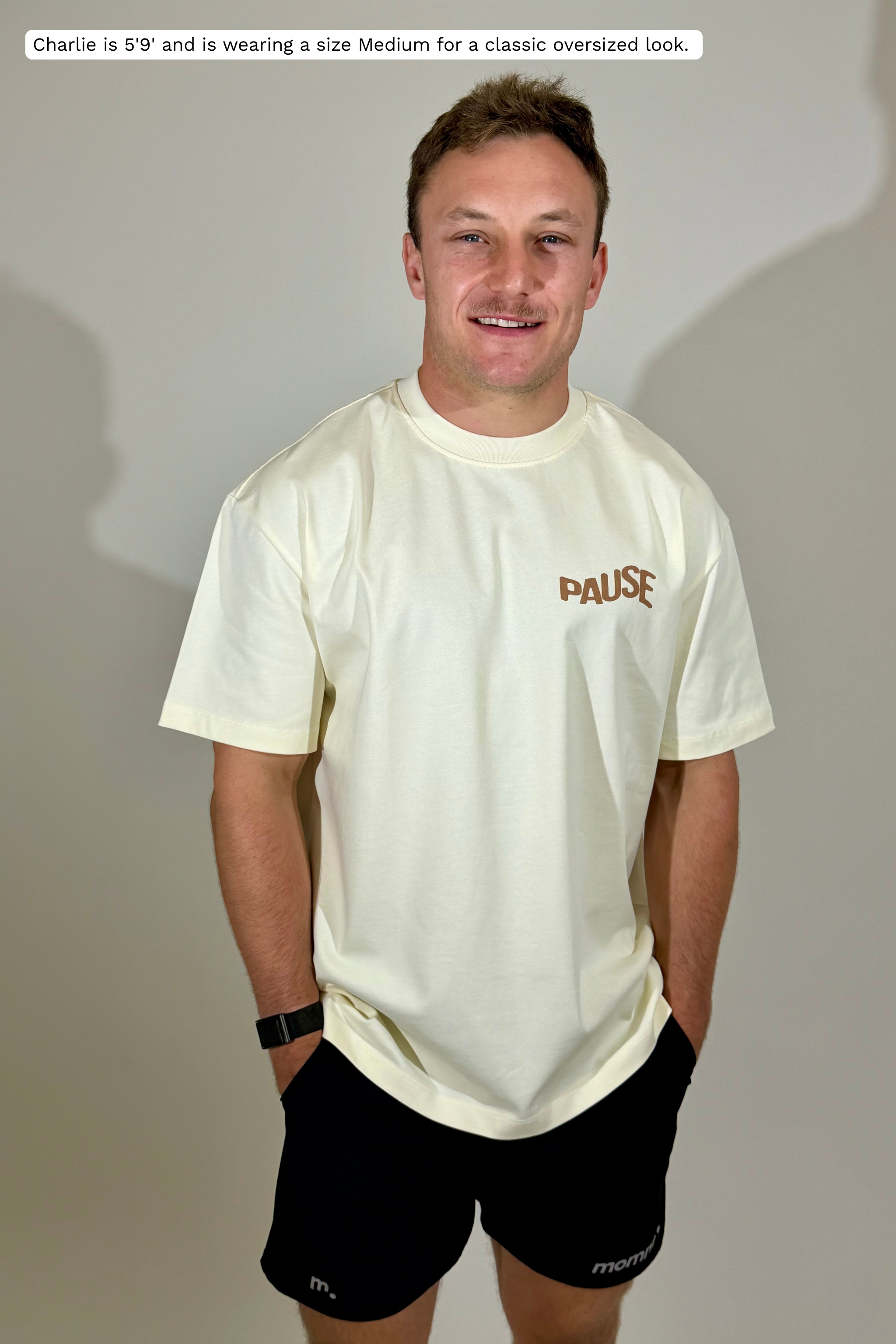 Pause Heavyweight Oversized Graphic T-Shirt