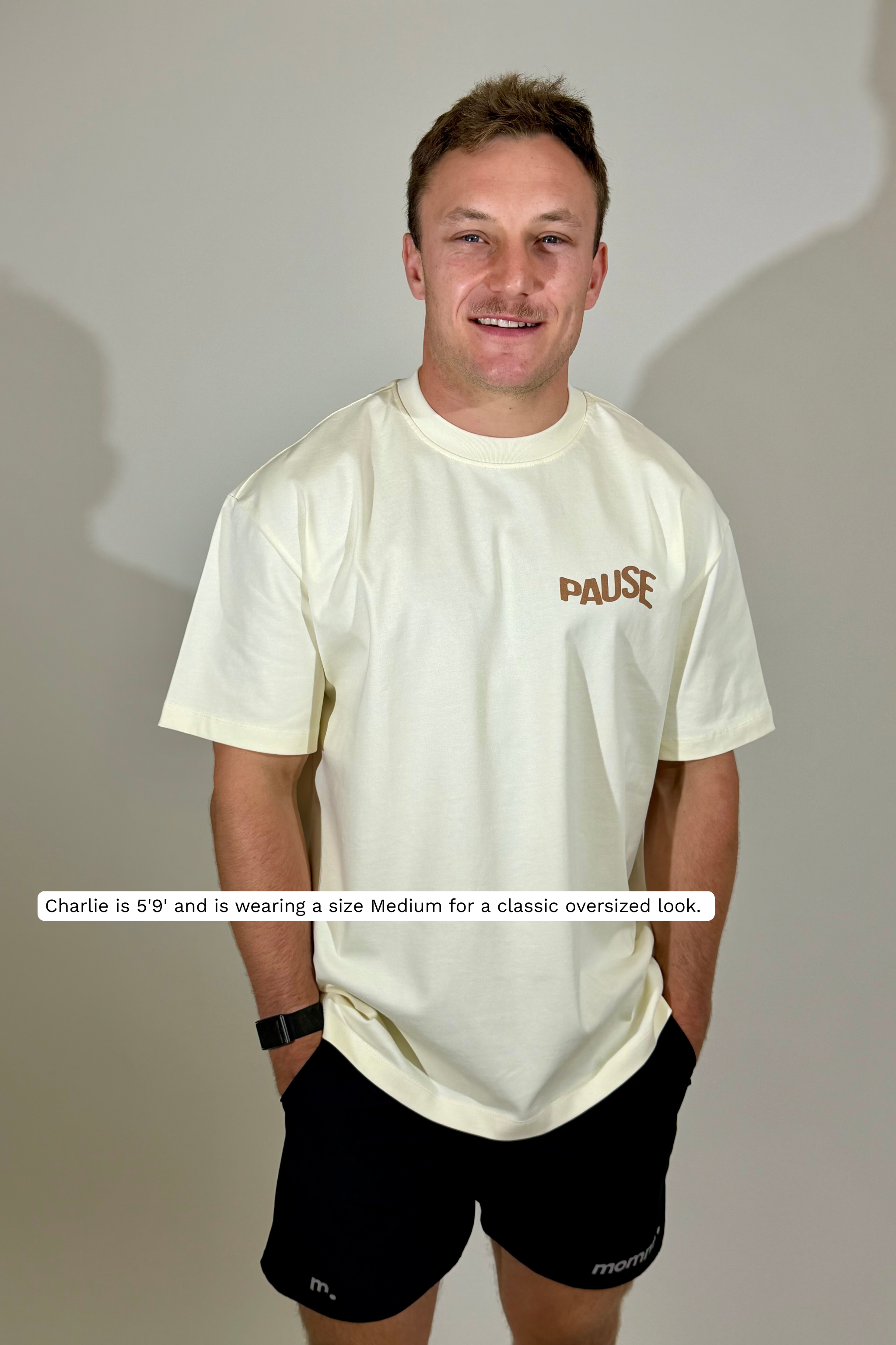 Pause Heavyweight Oversized Graphic T-Shirt