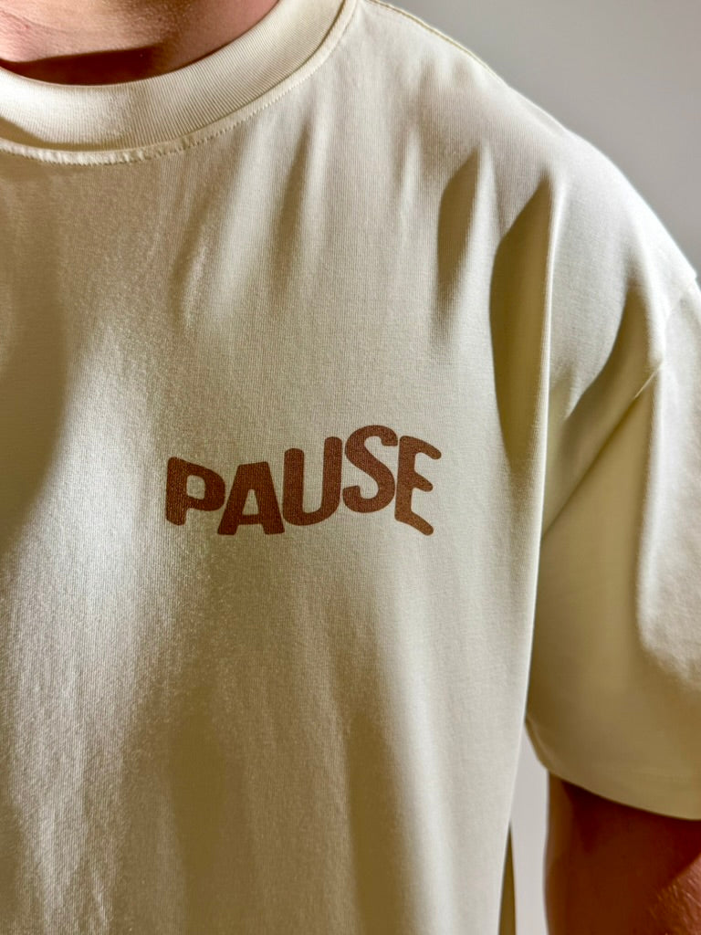 Pause Heavyweight Oversized Graphic T-Shirt