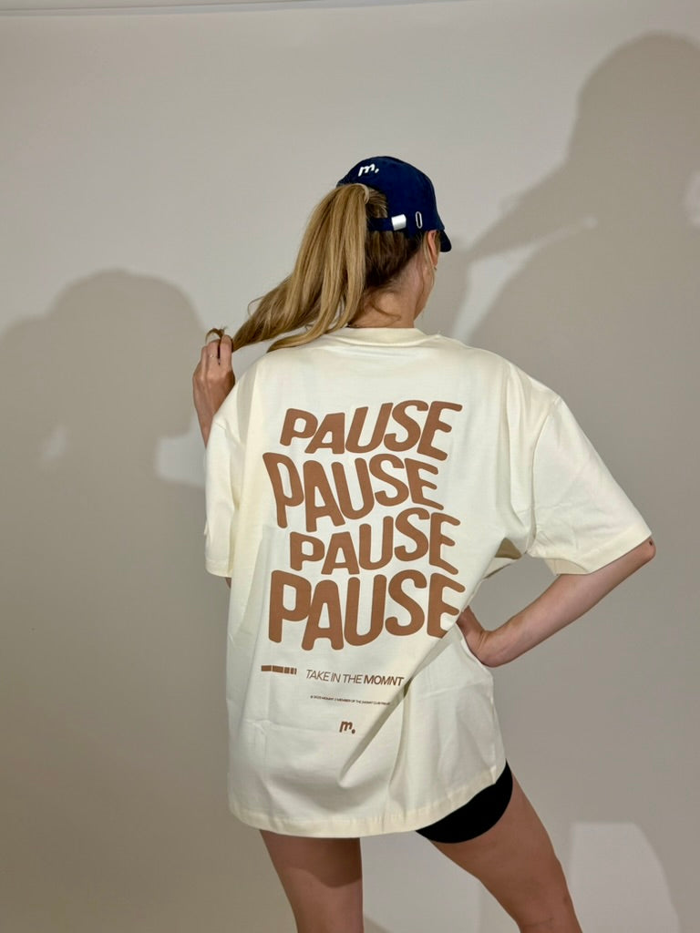 Pause Heavyweight Oversized Graphic T-Shirt