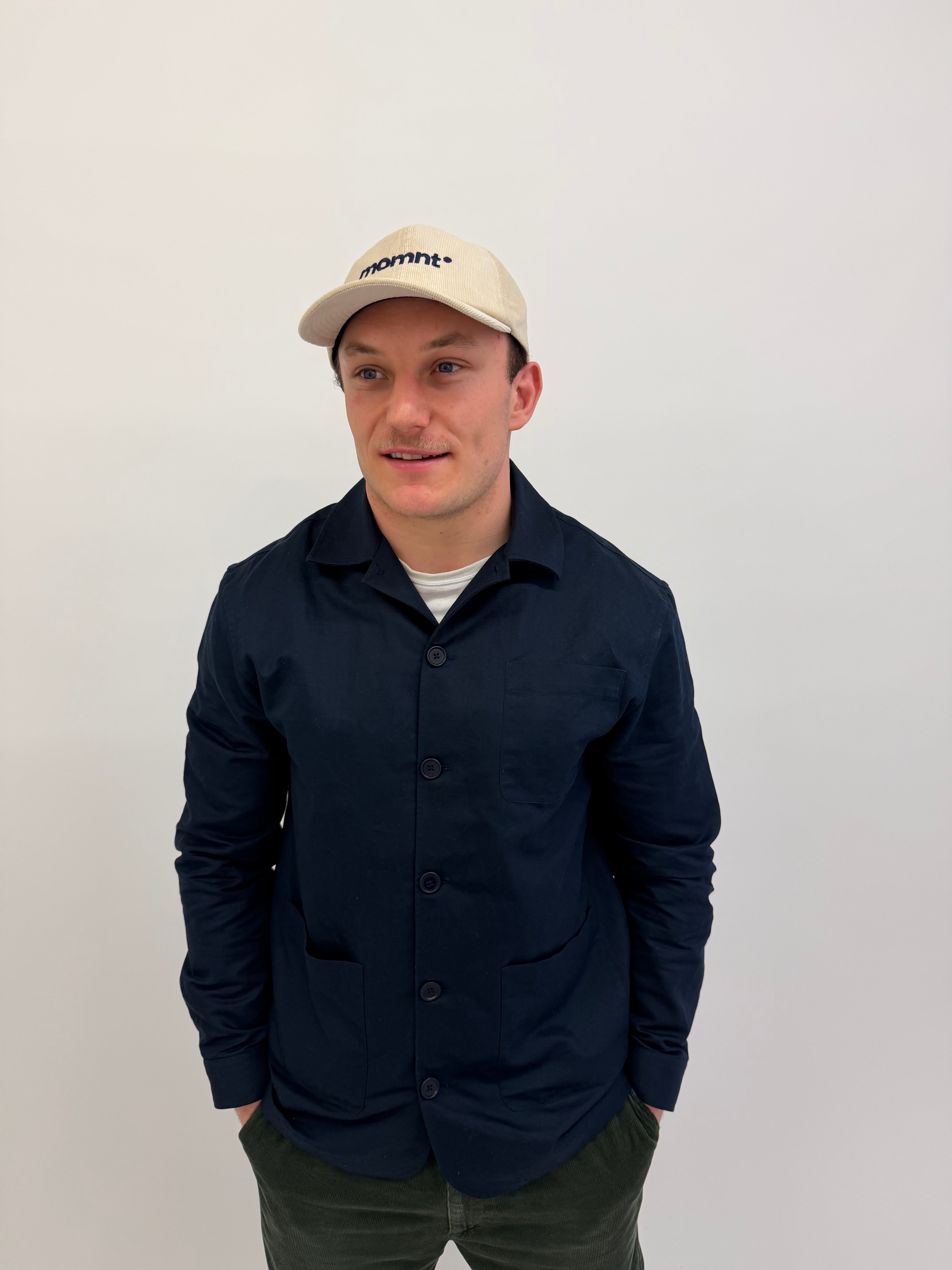 MOMNT Stone Corduroy Cap "MOMNT"