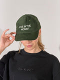 Olive Corduroy Cap | LIVE IN THE MOMNT
