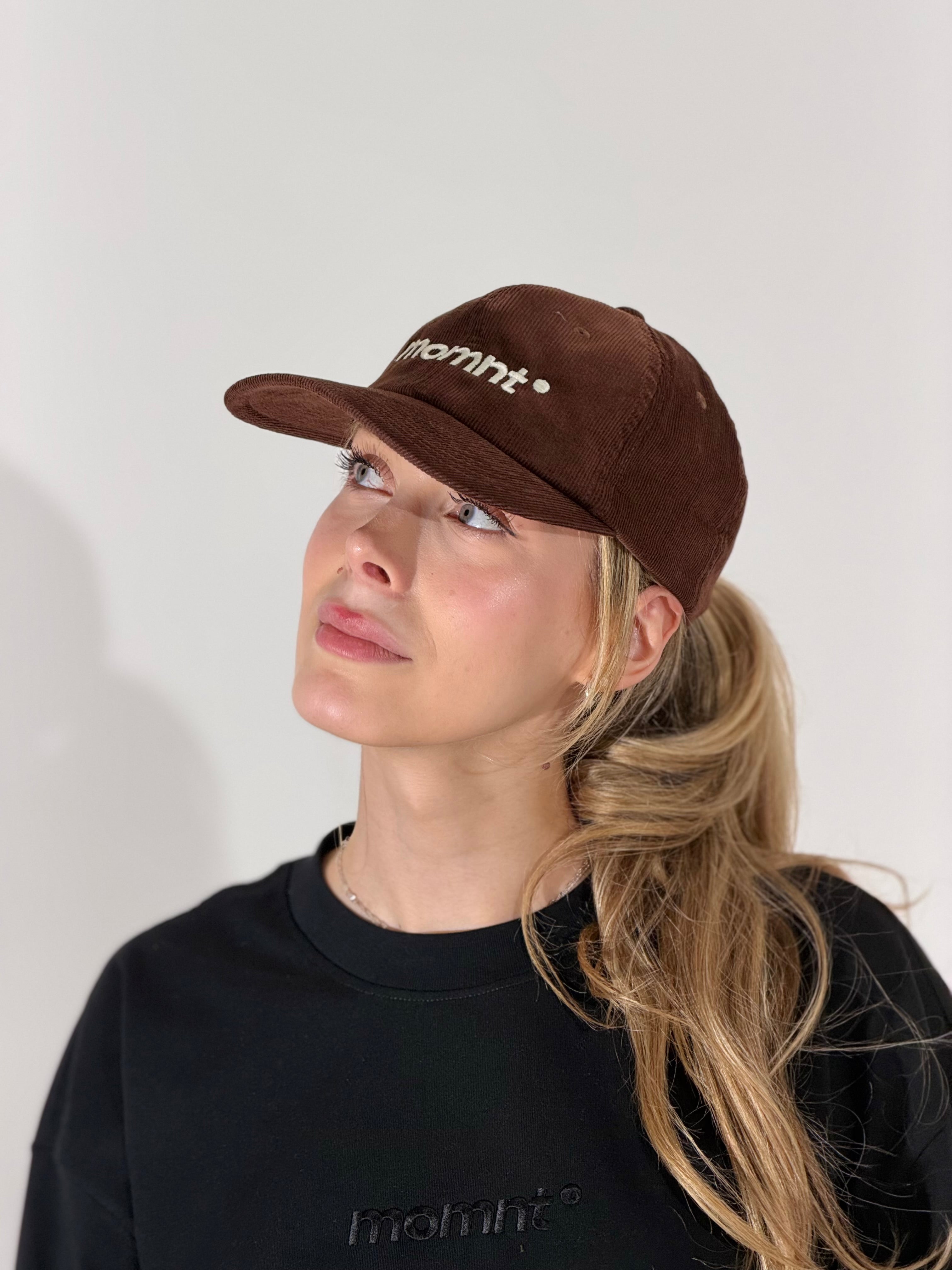 Brown Corduroy Cap | MOMNT