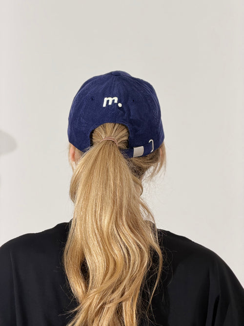 Navy Corduroy Cap | MOMNT